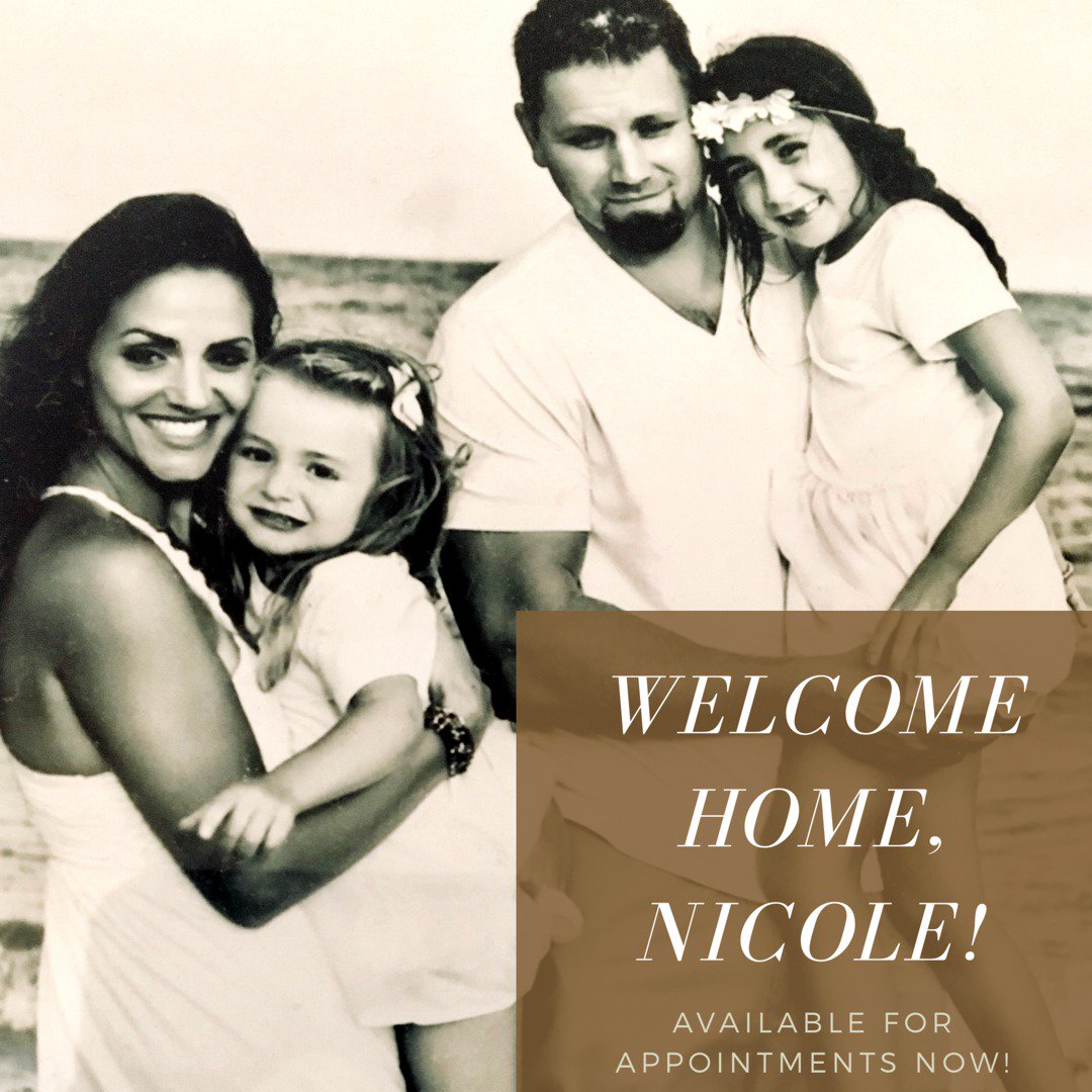 DavidJWitchell's tweet photo. We're excited to welcome home our beloved stylist, Nicole! Book your appointment with her today! https://t.co/BA867MvcCC