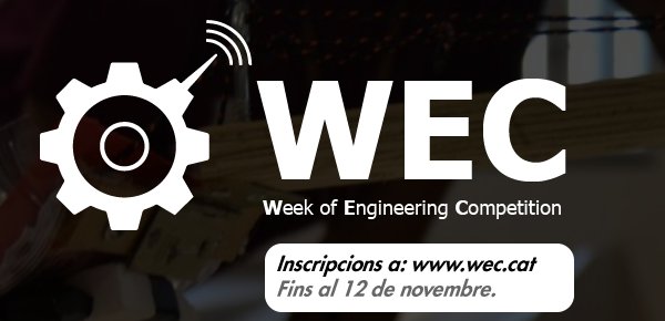 Del 25 novembre a l'1 de desembre participa en la 10a edició de la Week of Engineering Competition (WEC) <a href="/BESTUPC/">BEST Barcelona</a>
etseib.upc.edu/ca/esdevenimen…