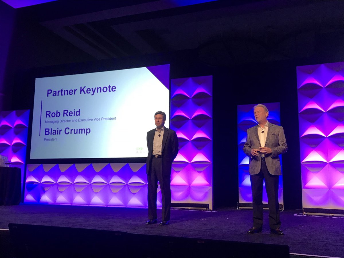 Kicking off the Partner Keynote <a href="/SageIntacct/">Sage Intacct</a> #ADV17 are <a href="/sagegroupplc/">Sage</a> President <a href="/blair_crump/">Blair Crump</a> and MD + EVP of Sage Intacct <a href="/SageIntacctRob/">Rob Reid</a>