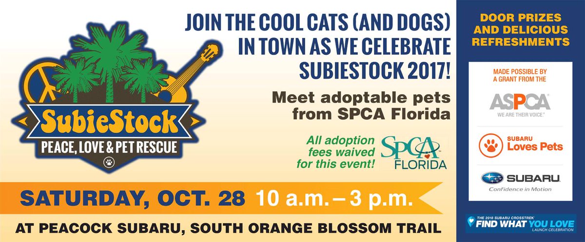 SubaruOrlando's tweet photo. You won't want to miss out on this year's SubieStock 2017! Check out the link below for more details! #Subaru #pups

https://t.co/yoln1af5DA https://t.co/V7uRCvBacE