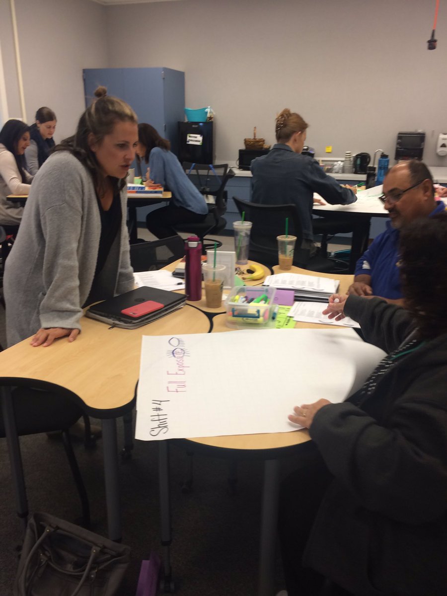 #rusdproud teachers using visuals to represent shifts in ELL instruction #SpringboardPL