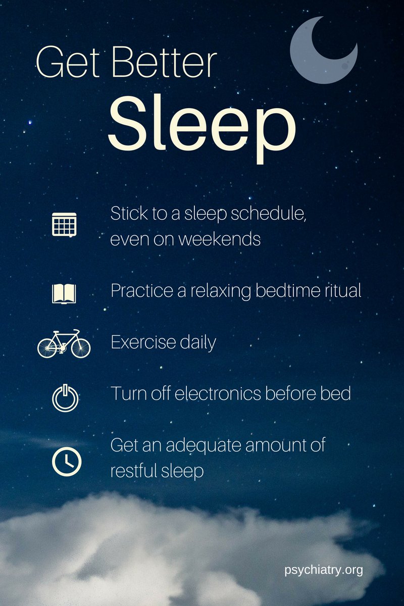 APApsychiatric's tweet photo. #Sleep problems can both be caused by and contribute to #mentalhealth problems. https://t.co/TJZ3R0O8eu https://t.co/IlbltOlrxY