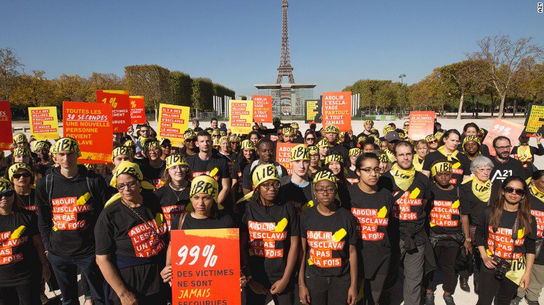On October 14, thousands of people around the world took part in the #WalkForFreedom, to help combat modern slavery. cnn.it/2gqpaKl