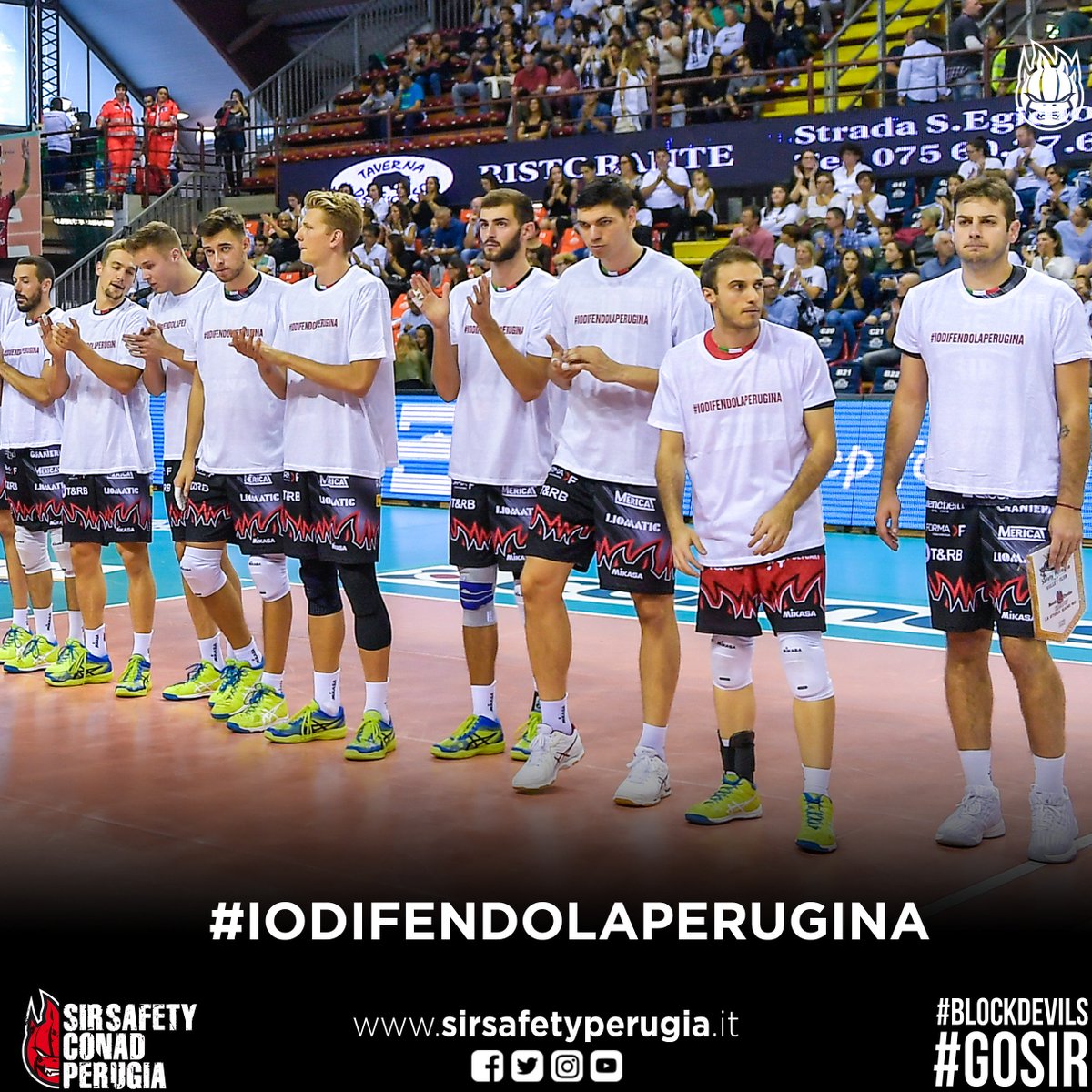 SIRVolleyPG's tweet photo. Anche i #BlockDevils dicono: #IoDifendoLaPerugina #RCD #GoSir #ORAèADESSO https://t.co/yR4CH9SJKd