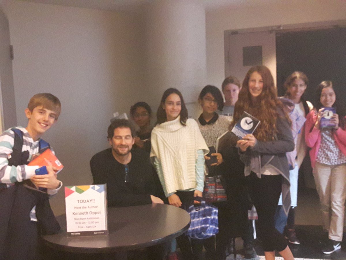 allanatlc's tweet photo. Amazing opportunity for Allan A. Martin students to meet award-winning Canadian author Kenneth Oppel at the Mississauga Central Library! https://t.co/Jl63S4NLv0