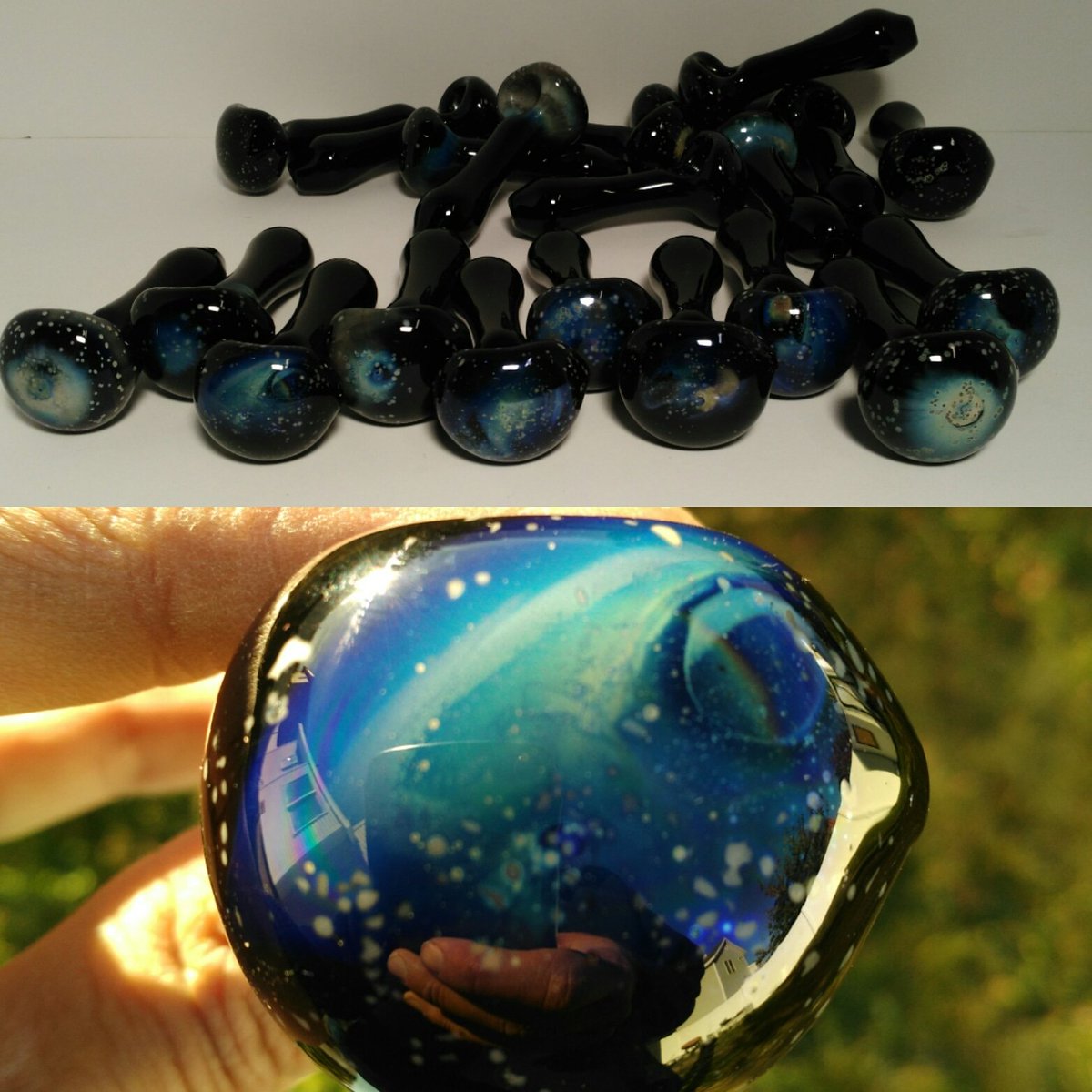 wickedwaterwork's tweet photo. #galaxy #handpipes made by us in our studio!! #smoke #medicalmarijuana #CannabisCommunity #420 #hightimes #pyroswithpurpose #howipaymybills https://t.co/t6eYZrwGMT