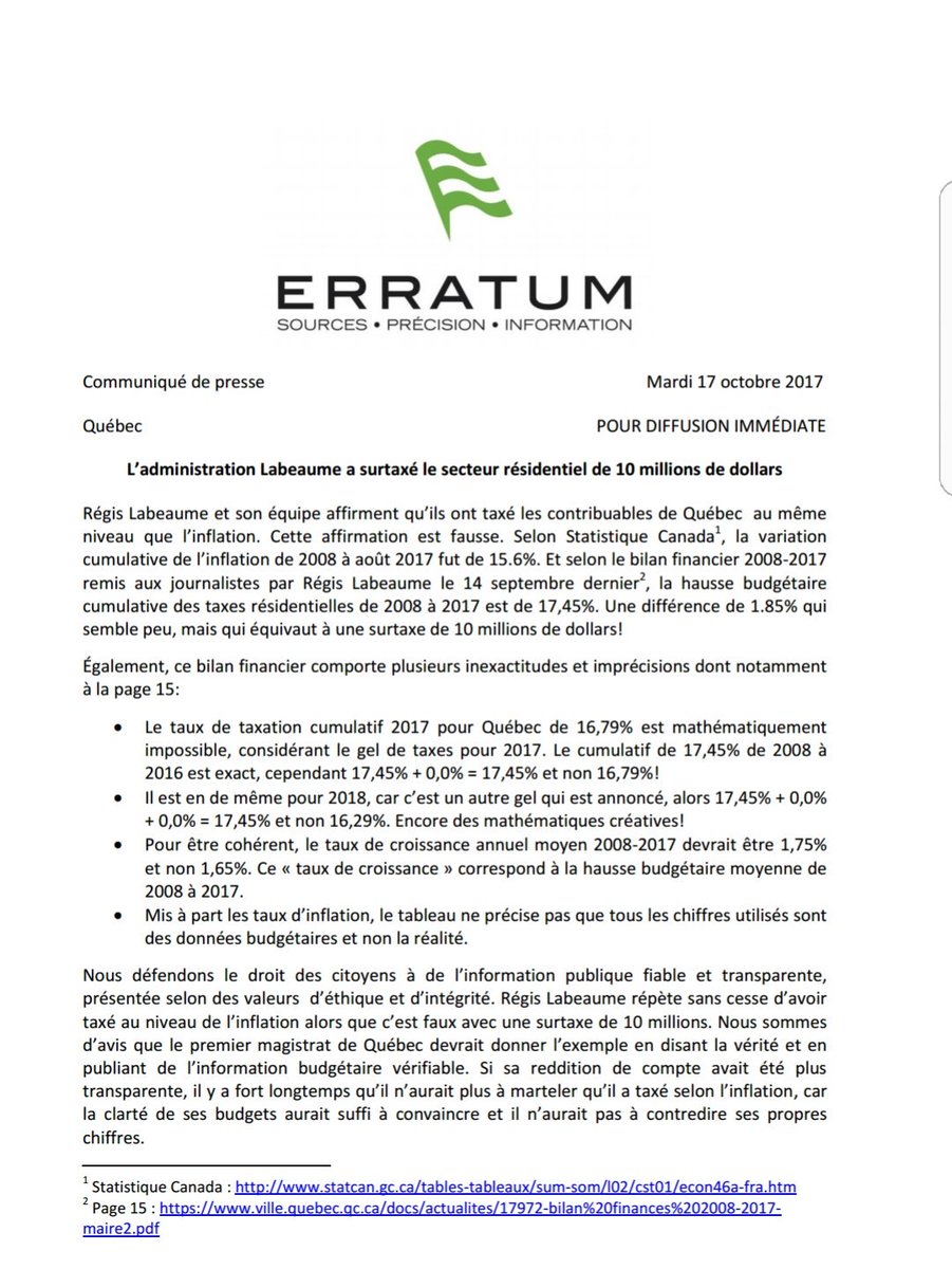 Qc212017's tweet photo. Une erreur de calcul de l'administration sortante coûte 10M $ aux contribuables. L'administration sortante doit s'excuser publiquement. https://t.co/LqdnhCa9DR