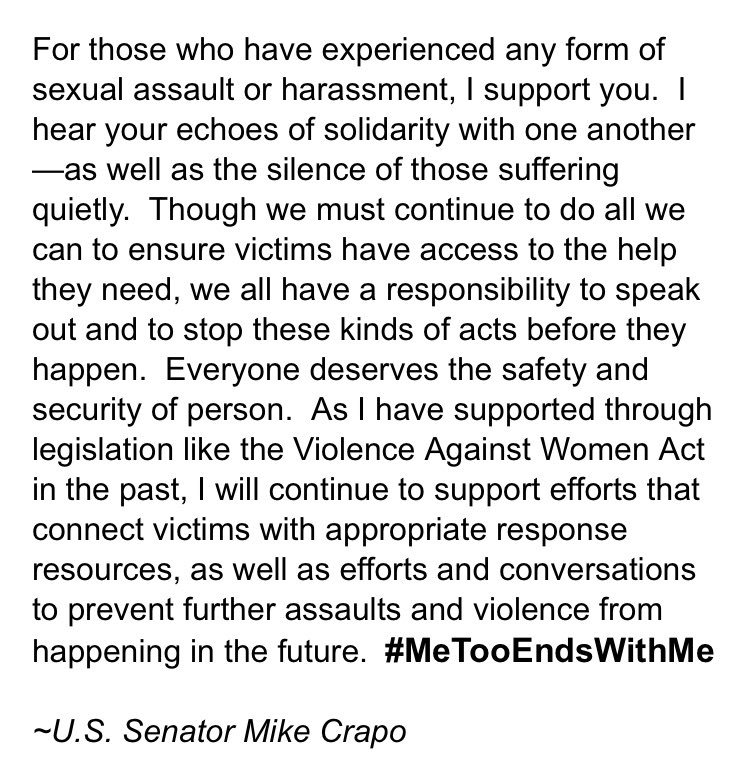 Senator Mike Crapo tweet media