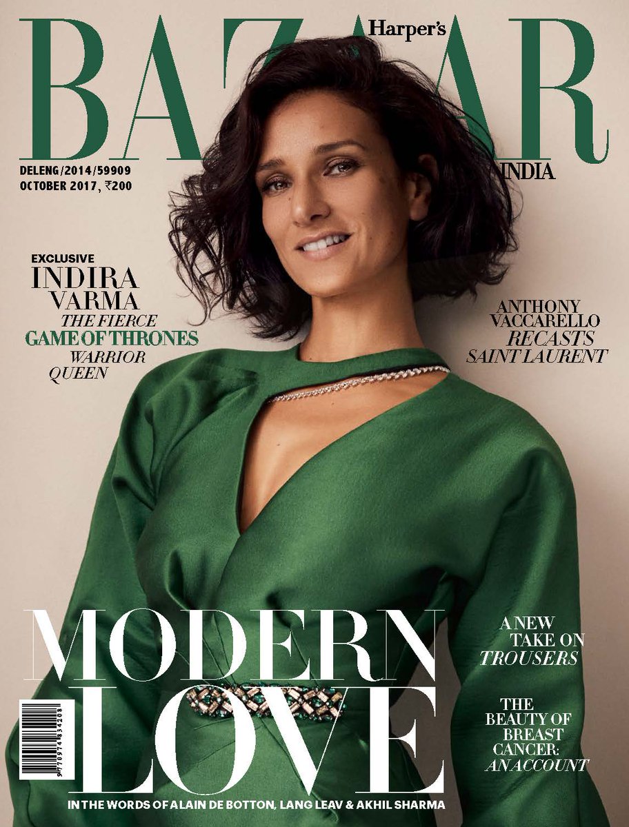 WibAgency's tweet photo. Alex Bramall shoots Indira Varma for the cover of @BazaarIndia
#gameofthrones #EllariaSand #bazaarindia #IndiraVarma #GameOfThronesHBO https://t.co/6yKfxQXGca