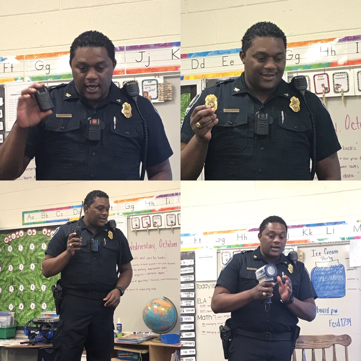 geshunter1st's tweet photo. We had a visit from Officer Culp today! Thanks for being such a wonderful community helper in Ridgeway! #ridgewaysc #communityhelper 👮🏿♀️ https://t.co/QXrNZu26Om