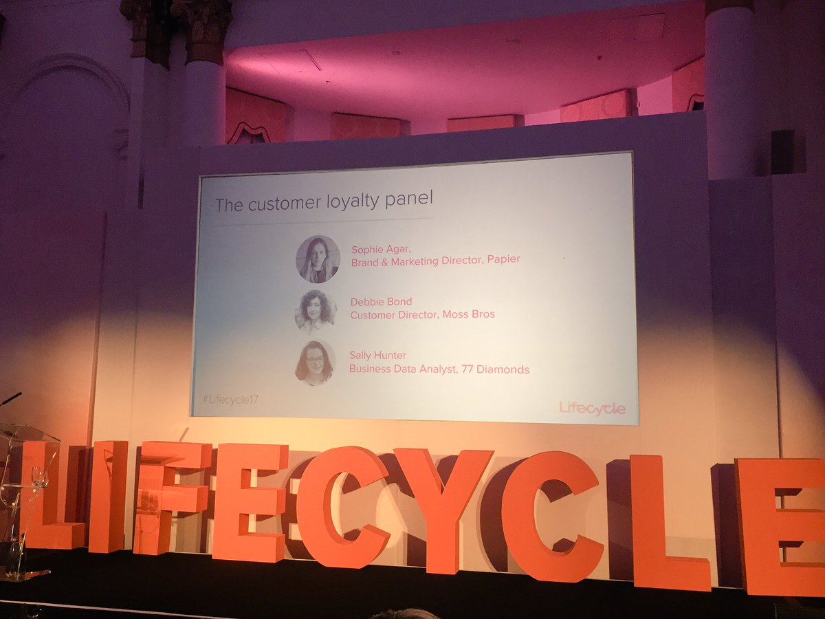 77Diamonds's tweet photo. Our data analyst Sally is speaking at the @OmetriaData #Lifecycle17 event talking about our customer loyalty. https://t.co/S49Sy8CTks
