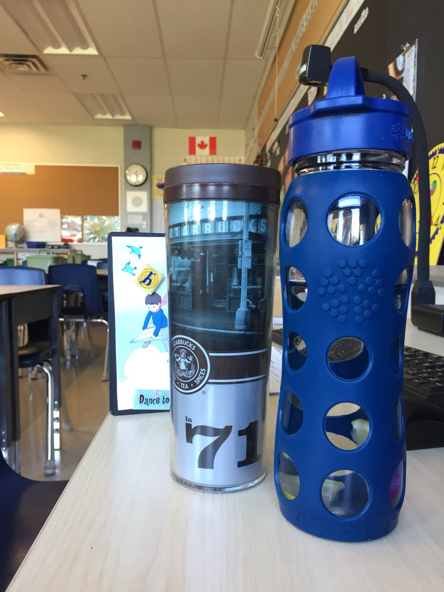 mrcummings5's tweet photo. Helping the environment one water bottle and coffee tumbler at a time! #WasteReductionWeek https://t.co/vxbA3h64o7