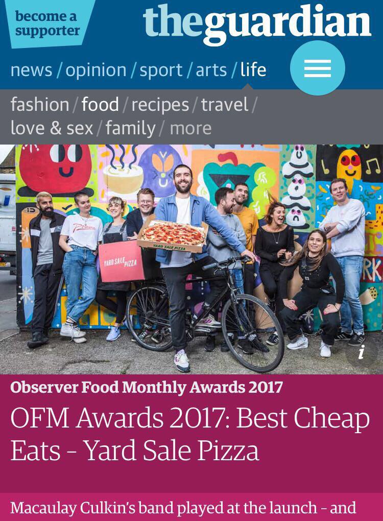 StowBrothers's tweet photo. Congratulations! 🍕🥇🍕 @YardSalePizza From the weekend @ObsFood #Walthamstow #LondonCheapEats #ofmawards2017 https://t.co/ILDv1h0Dco