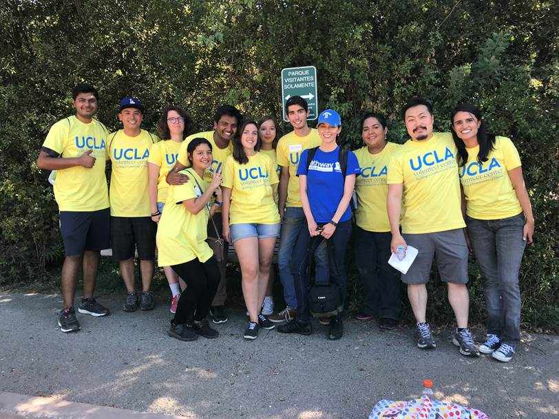 UCLA_CPCE's tweet photo. @EDHEC_BSchool's students who are currently enrolled in our #certificate program are truly soaking up the #Bruin spirit. #volunteerday #ucla https://t.co/XNCNhX4e2B