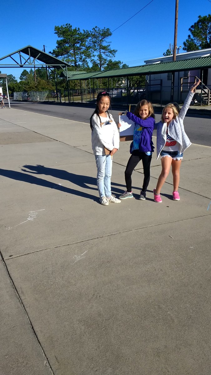 5thgradeCFI's tweet photo. More shadow pictures. We are enjoying learning about the Earth's rotation and the resulting shadows on this beautiful autumn day. https://t.co/BRau6Px4s7