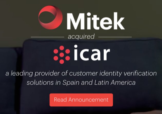 Welcome to the <a href="/miteksystems/">Mitek</a> family @icarvision Get the details: bit.ly/IDVLending
