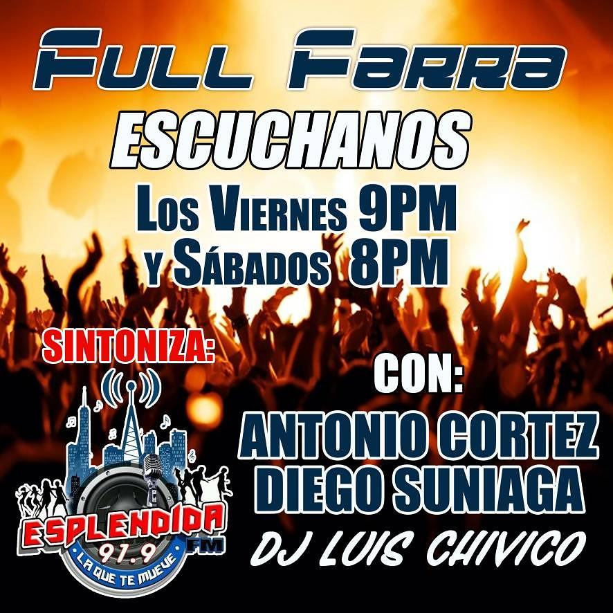 ajcsportsve's tweet photo. Recuerden escuchar #FullFarra Viernes de 9 a 11Pm y Sabado de 8 a 11Pm por @Esplendida919 en la voz de @AntonioCortezJS & @diegosuniaga https://t.co/2q2dDPqNuI