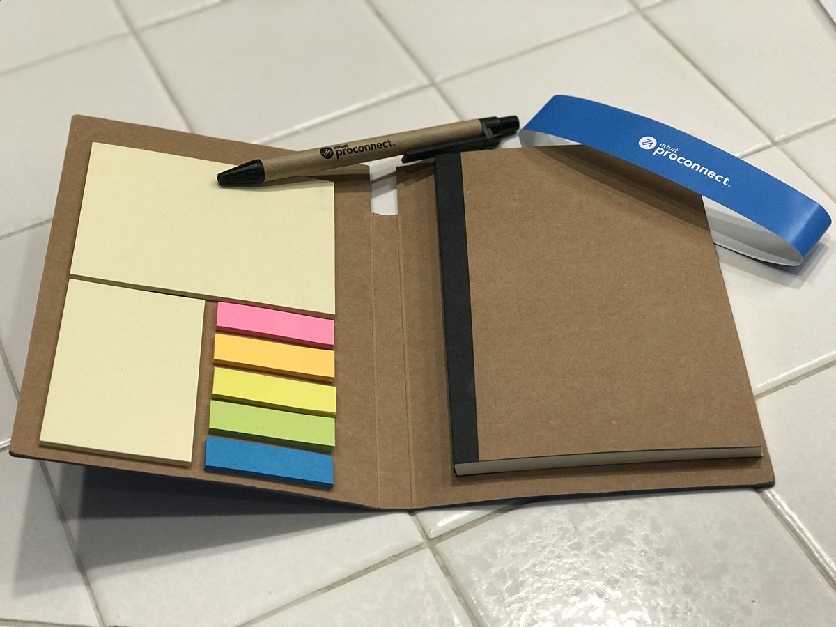 NottinghamCPA's tweet photo. @IntuitAccts awesome and Useable swag! My new go-to for client meetings. Thanks! #intuitproconnect https://t.co/O6Z5pMcgAV
