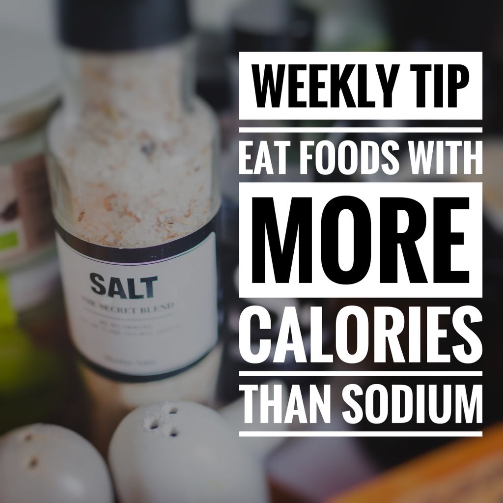 KarmaSous's tweet photo. We eat 1.5x the daily recommended amnt of sodium (2300mg). Check nutritional facts &amp; choose foods with as many or more calories than sodium https://t.co/PRK9QD8Xg9