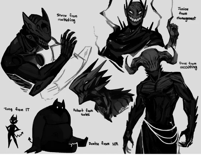 sorry for not posting much lately; here's some doodles 