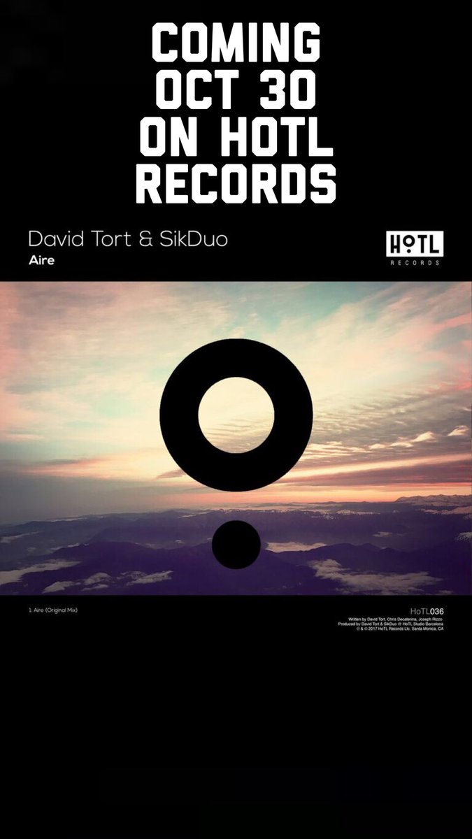 We are super pumped about our collabo with our brother <a href="/davidtort/">David Tort</a> coming out on <a href="/HoTLRecords/">HoTL Records</a>  Oct 30 2017.