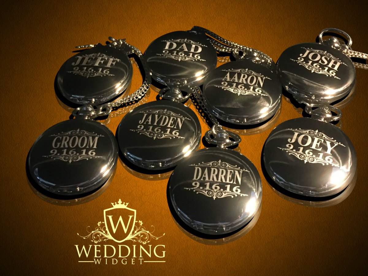 WeddingWidget's tweet image. Groomsmen gift - 12 Personalized Pocket watches - Bride … etsy.me/2srSZz4 #Brideandgroom #CustomEngravedGift