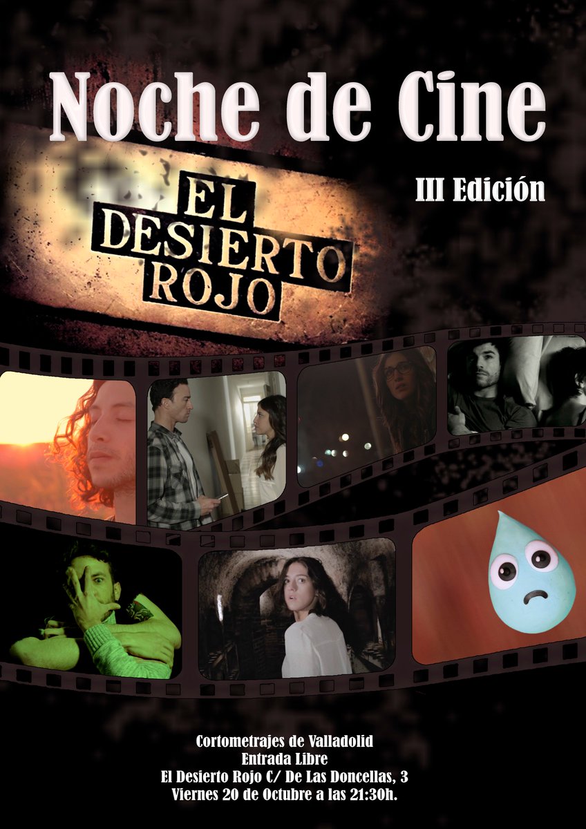 Viernes 20 de octubre Noche de Cine en el Desierto Rojo a partir de las 21:30h. Os esperamos! #CineCyL #NochedeCine