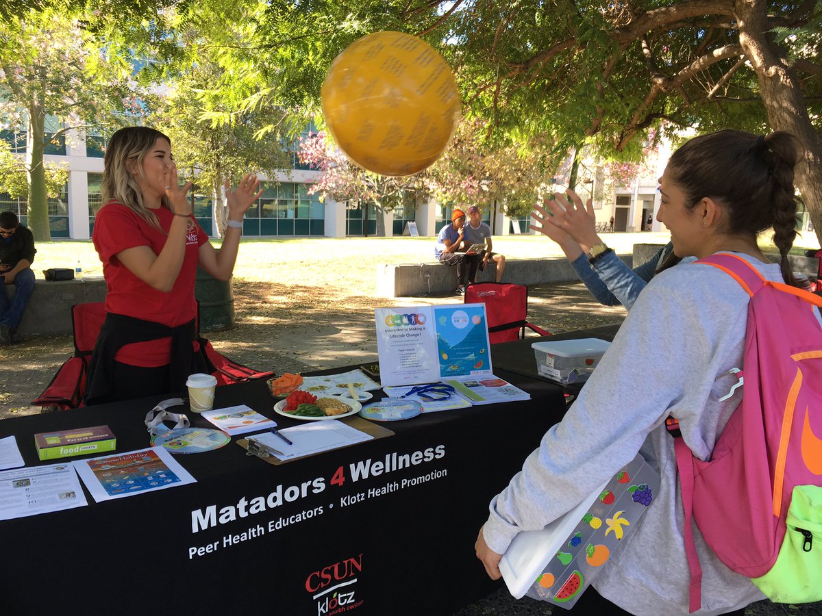 CSUNStdntHealth's tweet photo. We had a nice outreach today promoting FRUVED, fruits and veggies @ AS Sustainability World Food Day. #CSUN #GETFRUVED #healthyeating https://t.co/TVc6jru31u