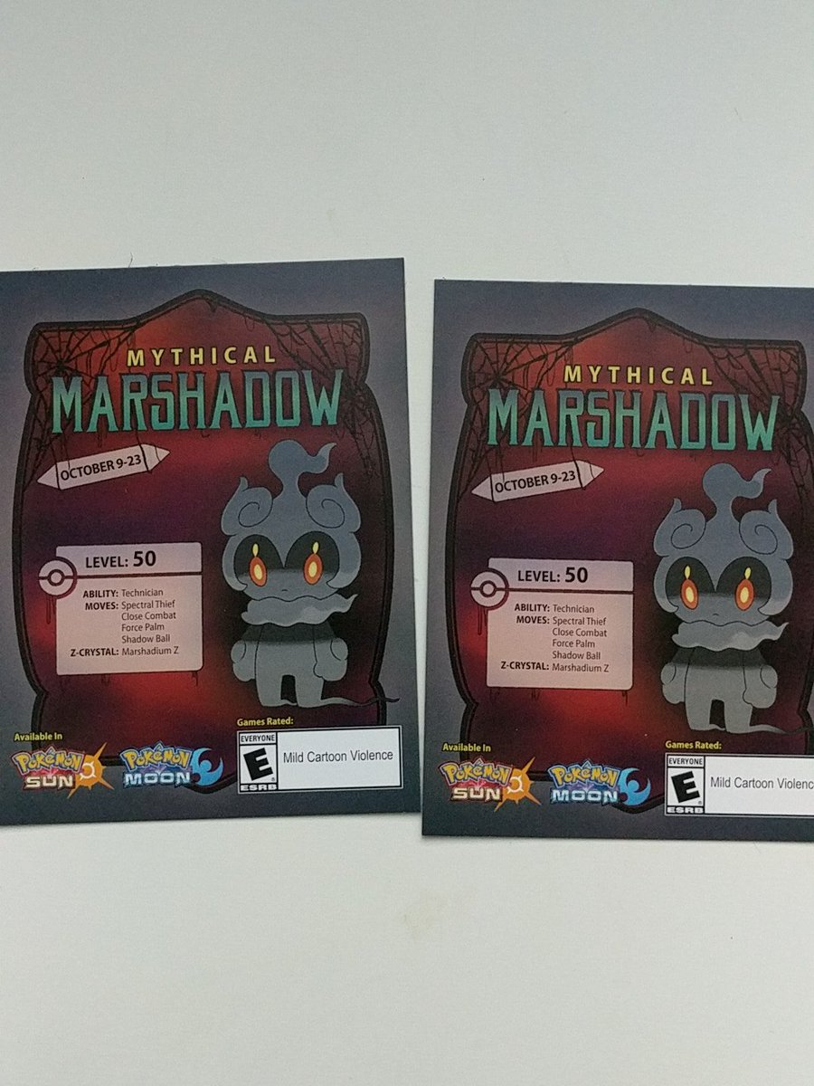 VictoryRoadPod's tweet photo. RT + FOLLOW for a chance to win a Marshadow code from GameStop. 2 winners will be chosen. https://t.co/2mGIUFV3lZ