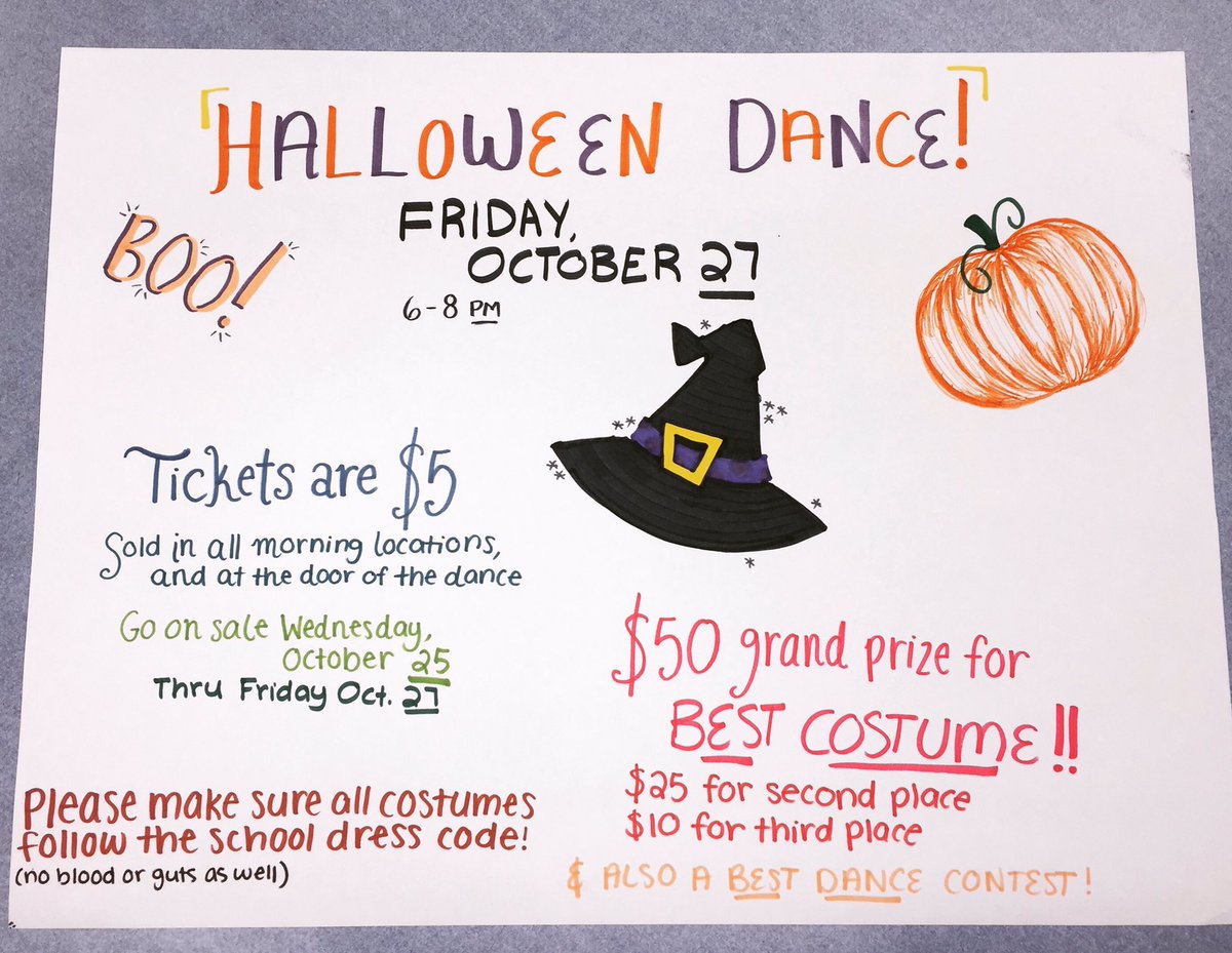FSMSSAC's tweet image. Fall- Halloween Dance @LCPSFarmwell @FSMSpta Friday, October 27th from 6-8!
$50 grand prize for Best Costume! Tickets are $5
👻🎃👻