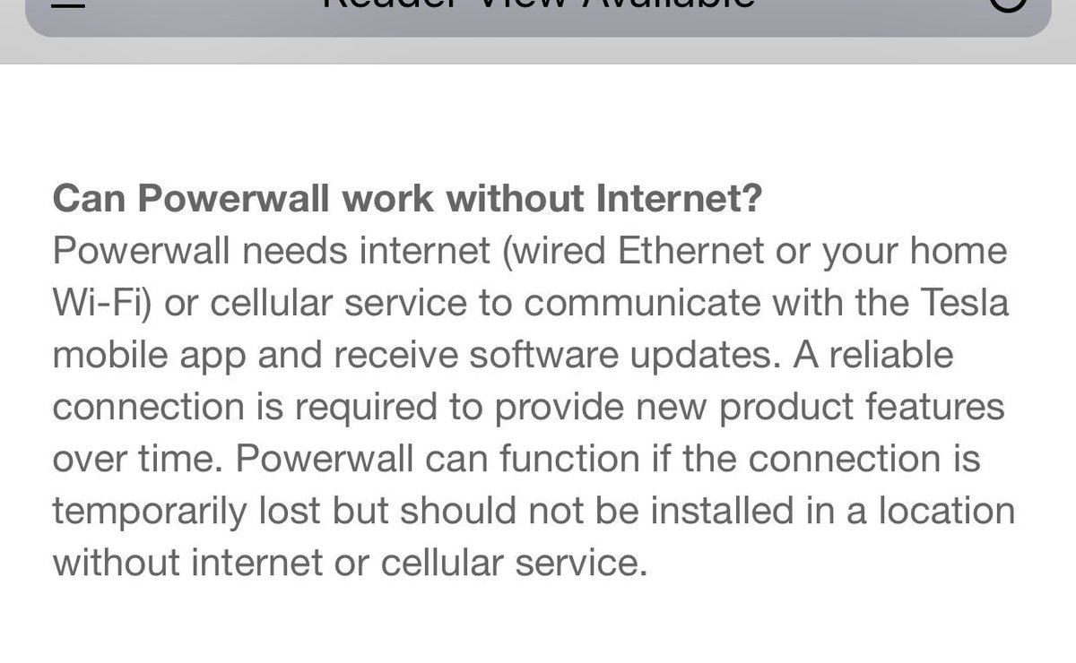 internetofshit's tweet image. i don’t understand why tesla thought requiring internet on a giant fucking battery glued to your wall was a good idea