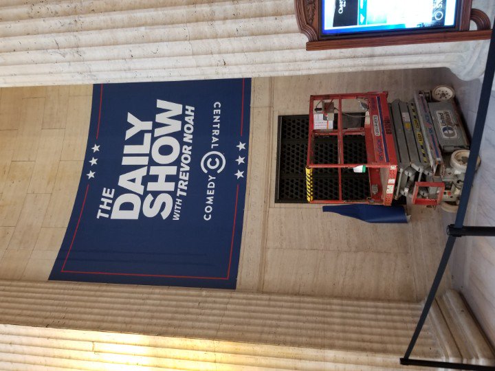 unspeedyclaxton's tweet photo. @Trevornoah and @thedailyshow bringing the LOL to Union Station this weekend 
 #trumptwitterlibrary https://t.co/6FXAdXFW0h