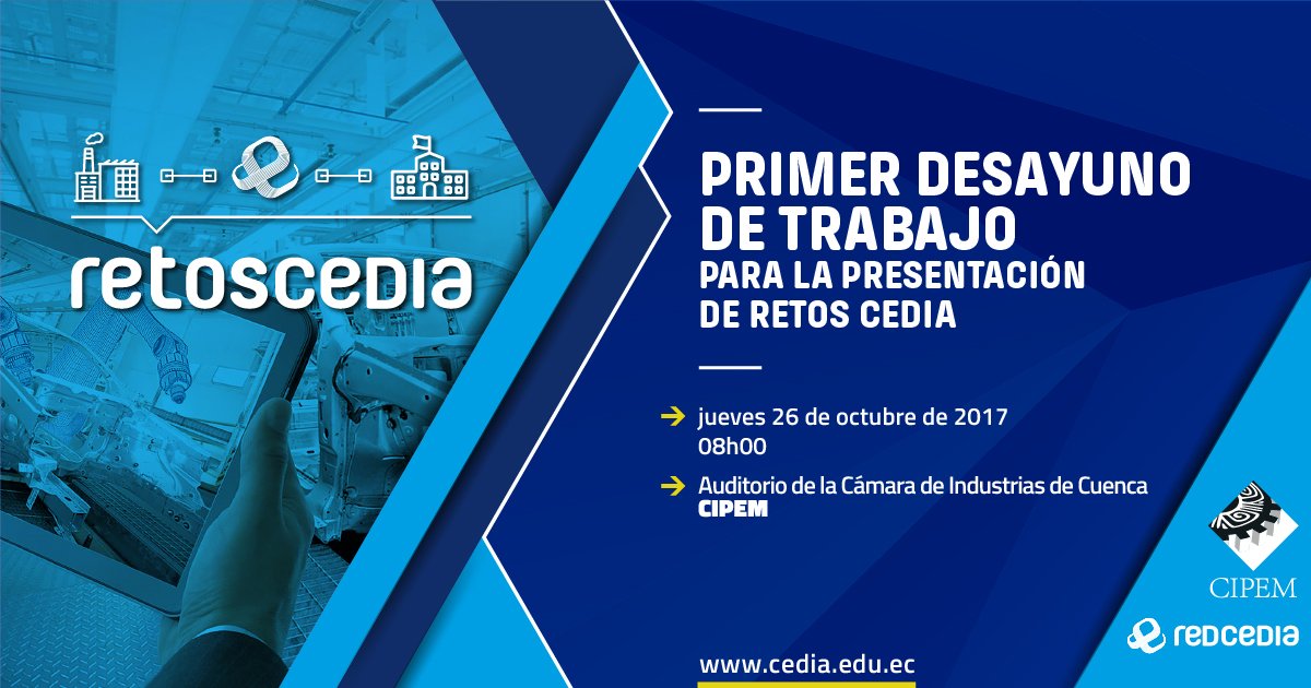 CEDIAec's tweet photo. Invitamos a la presentación de la iniciativa denomina #RetoCEDIA, este trabajo conjunto con la #CIPEM visita: https://t.co/1aRBf4JXFS https://t.co/BkhULTR2IU