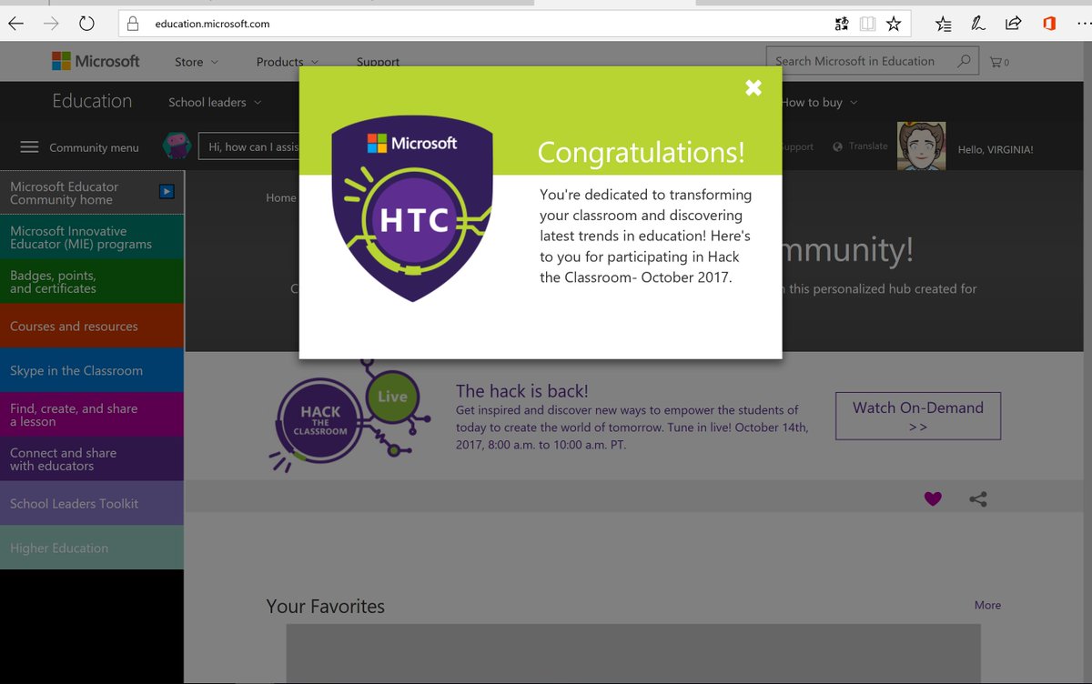 viralber's tweet photo. Proud! here is my #hacktheclassroom event badge #mieexert @gdellapietra Hack the Classroom- October 2017 https://t.co/HZvROC1LZU