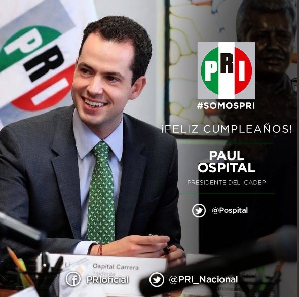 PRIBJOficial's tweet photo. A nombre de nuestro Pdte. @renesansores1 y del #PRIBJ, felicitamos a @Pospital  Pdte. del @ICADEP en su cumpleaños. #FelizCumpleOspital https://t.co/k3LilpWoZ3