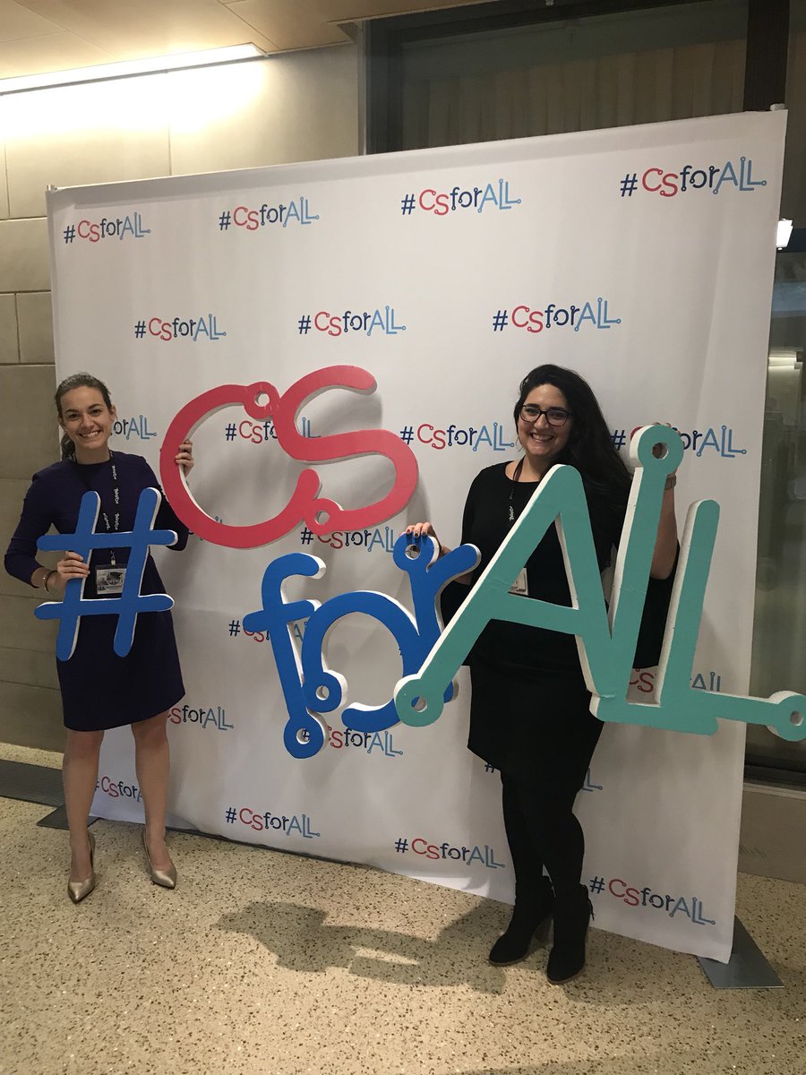 danicw's tweet photo. Still grinning at the end of Day 2 of #CSforAll Summit! https://t.co/43So7DvY4y