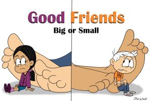 TheCartoon4's tweet photo. Good Friends Who Feet Is Bigger Comment Down Below #feet #friends #TheLoudHouse ✌️ https://t.co/Pxo7qOX933