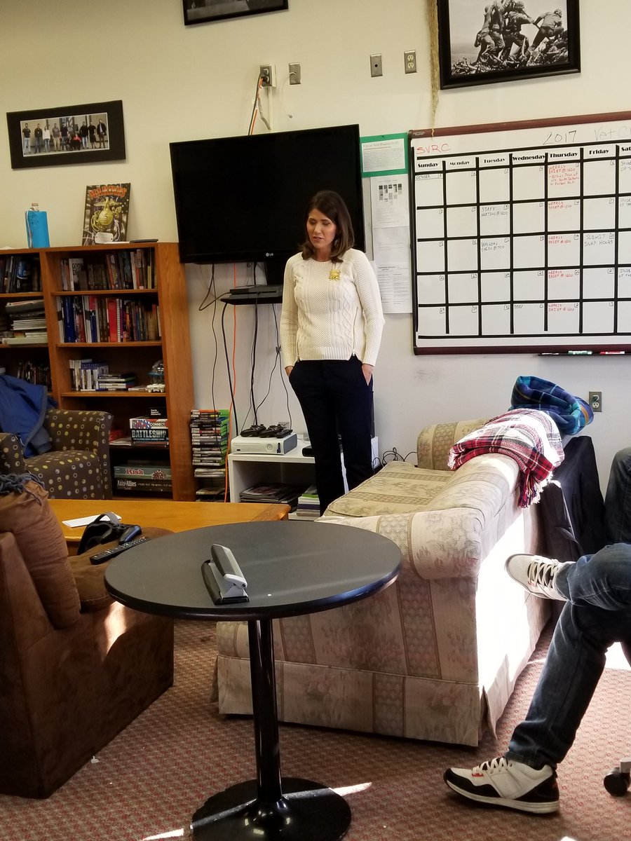 Such a great visit from @RepKristiNoem at the #SVRC. Thank you, congresswoman! #yotelife