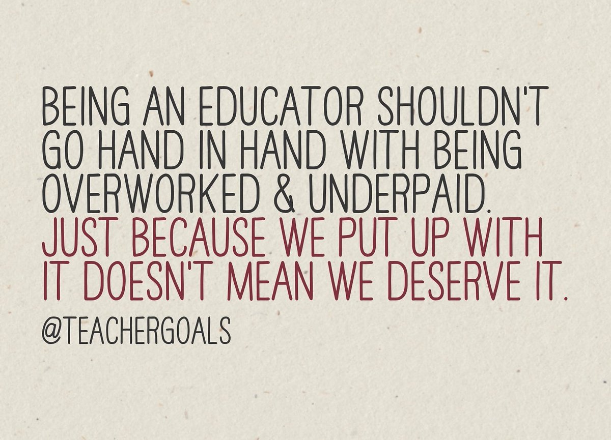 Educators deserve better.