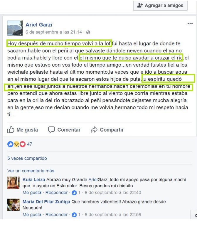 ladriguruok's tweet photo. ¿Existe la posibilidad de que los Mapuches sepan desde antes del 6 de septiembre que estaba muerto Santiago Maldonado? https://t.co/mW2eKnPVPy