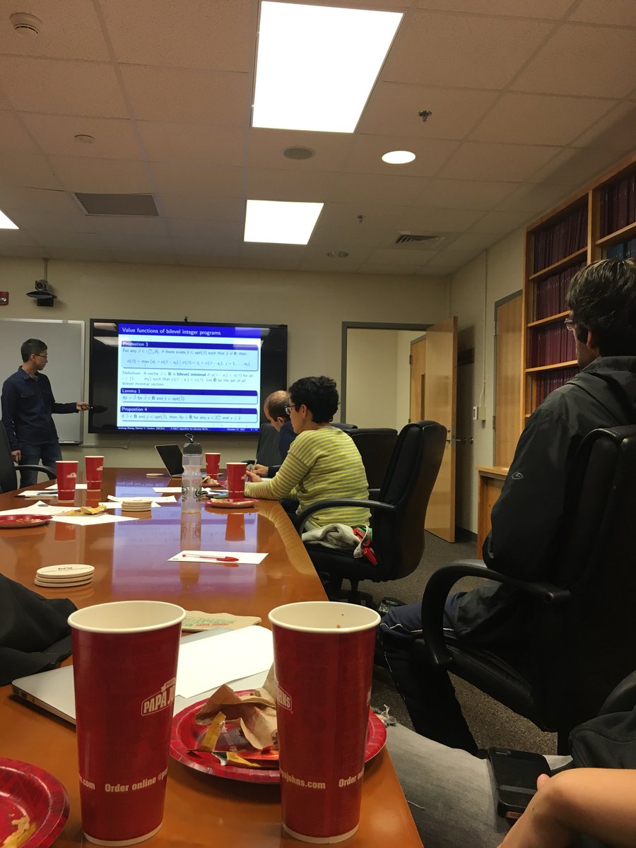 INFORMS_NCSU's tweet image. Our students having a practice run of their presentations for #INFORMS2017 along with their advisors. Looking forward to the conference!