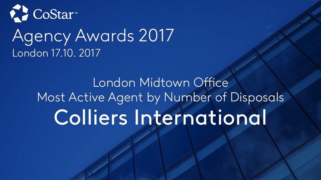 Fantastic work @ColliersUK! Well done on your win for London Midtown.