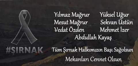 CesurSebzeci's tweet photo. #Şırnak'ta maden ocağındaki göçükte
hayatını kaybeden işçilerimize Allah'tan
rahmet, diliyorum https://t.co/Ry75Kbjjtw
