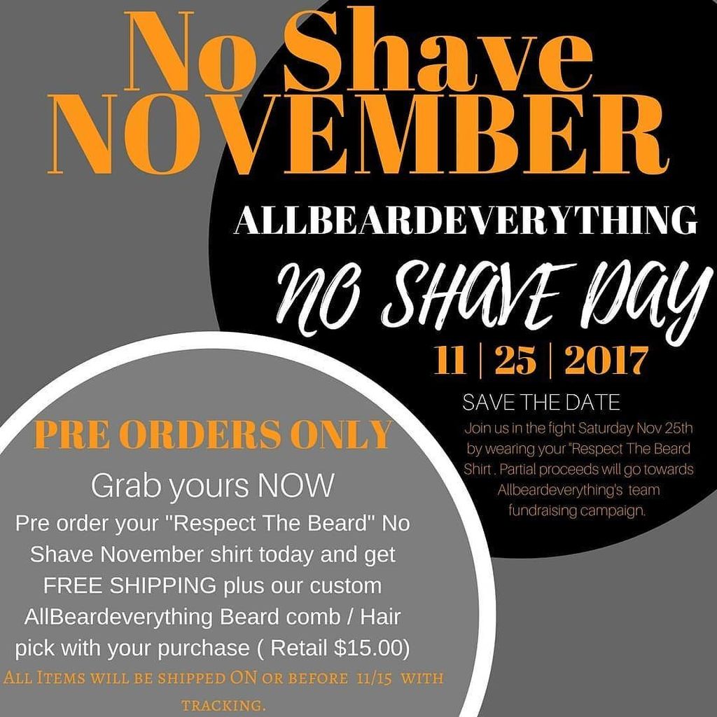allbeardevery's tweet image. It's that time of the year again!! Our men all over the world will put down their razors and let their hair grow out for a great cause! It'…