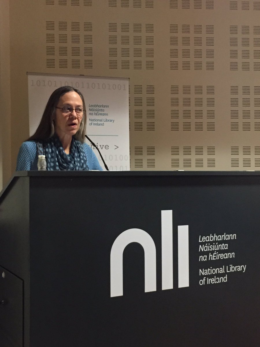 NLIreland's tweet photo. Great talk this evening by Prof Meg Harper @UL - 'Dobbs and the Tiger: George Yeats’s Genius' - today is George's birthday https://t.co/d1aQKPxnhM