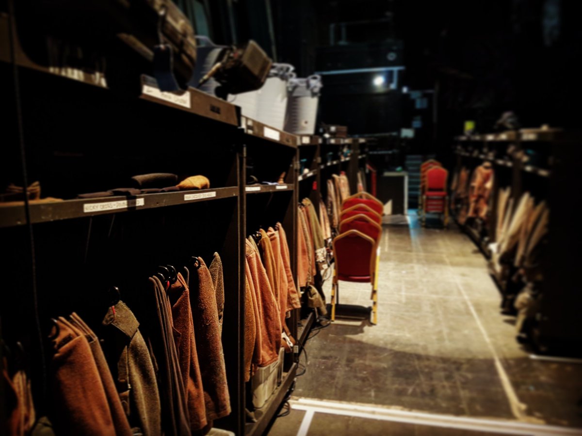 IAmTomQuinn's tweet photo. The new #WardrobeVillage for #Warhorse @bristolhipp . How exciting! #TooManyQuickChanges @warhorseonstage https://t.co/lGFGRoPrPB