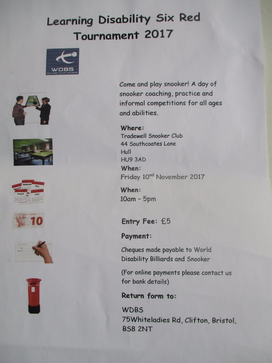 GLMencapSelby's tweet photo. @WDBSofficial Just received Learning Disability Six Red Tournament entry forms #Hull 10th November 2017 thanks guys looking forward to event https://t.co/0rkotyKk4c