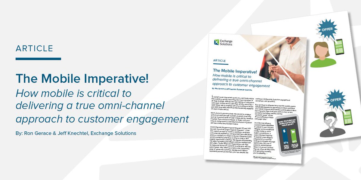 SmarterLoyalty's tweet photo. Our latest article: How #mobile is critical to delivering a true #omnichannel approach to #CustomerEngagement https://t.co/FKwd3YfYkn https://t.co/PEhLFLrJER