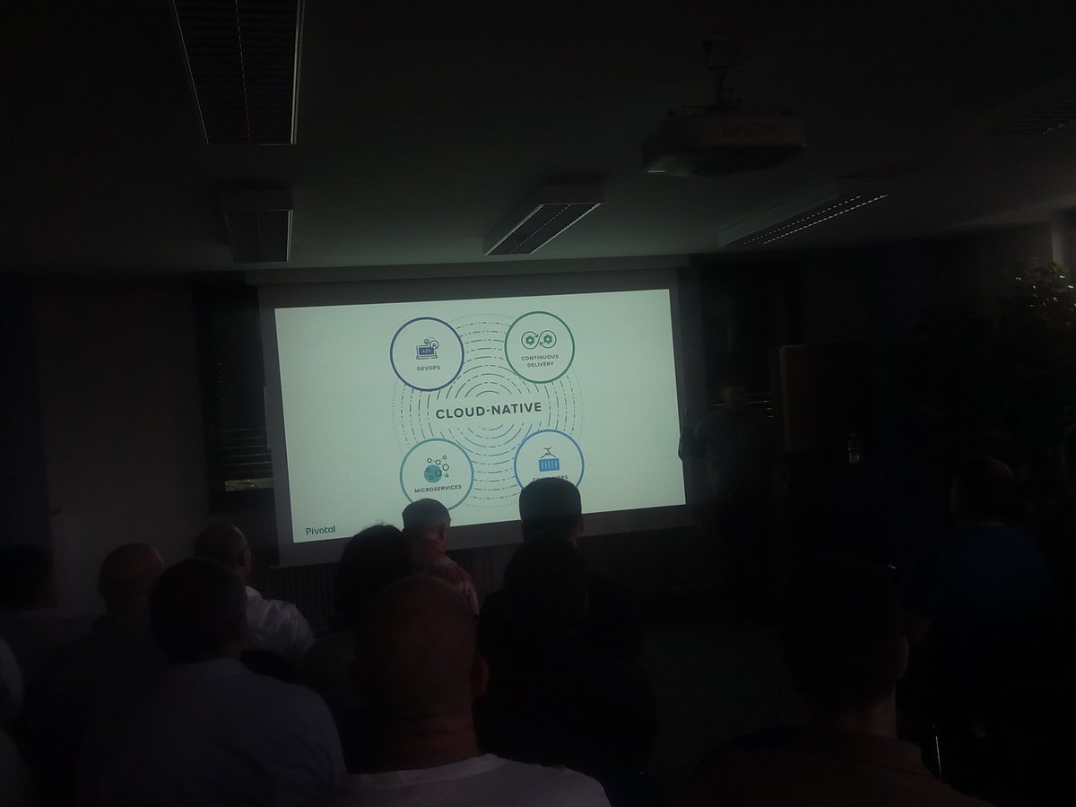 svengabel's tweet photo. Interesting talk by Matt Stine #CloudNative #devops #microservices and how the buzzwordz play together #mstine @novatecgmbh https://t.co/xUvLZHGQdD