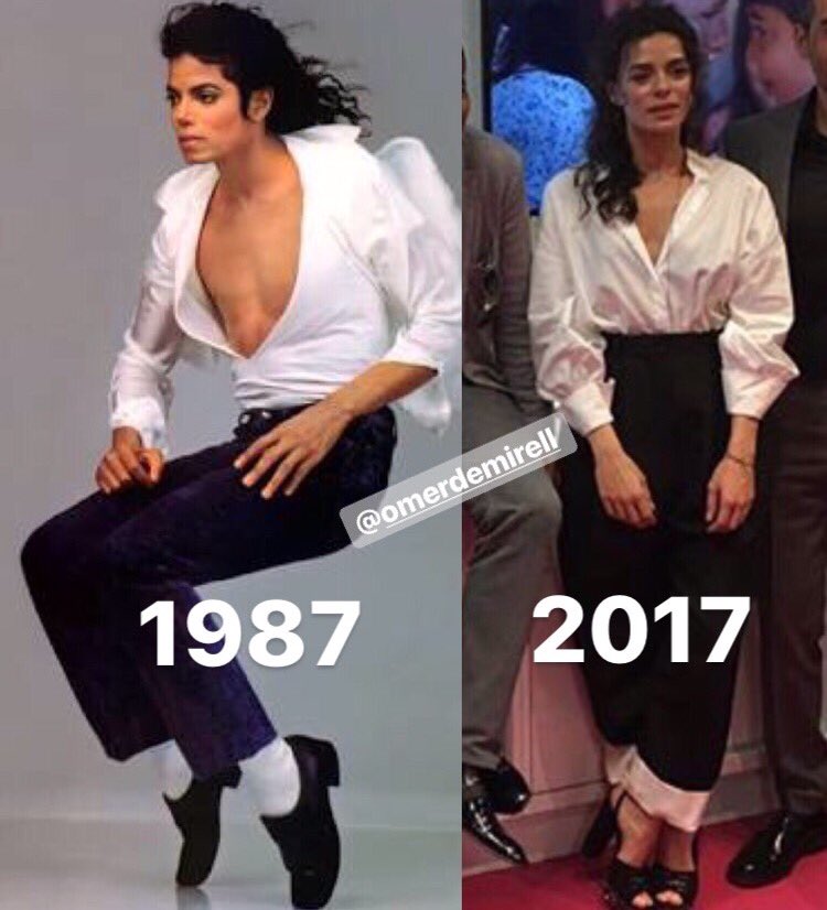 Michael Jackson ölmedi, Özge Özprinçci'de yaşıyor.